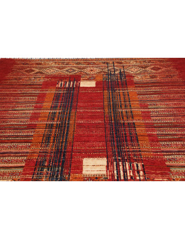 Rug Siva Pakistan 240x306 Red Blue