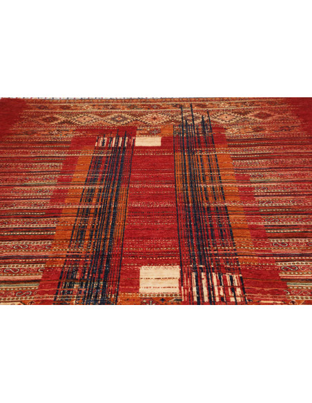 Rug Siva Pakistan 240x306 Red Blue