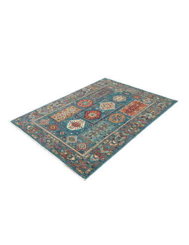 Tribal 122x166 Cm Tribal Pakistan Lana Cardata A Mano Cotone