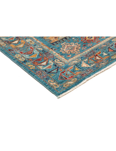 Tribal 122x166 Cm Tribal Pakistan Lana Cardata A Mano Cotone