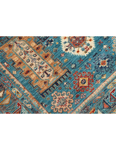 Tribal 122x166 Cm Tribal Pakistan Lana Cardata A Mano Cotone