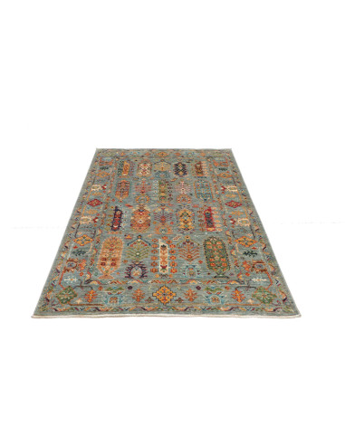 Rug Tribal Pakistan 123x187 Muted Teal Blue Mul