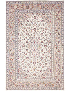 Tappeto Kashan Persia bianco azzurro 204x310