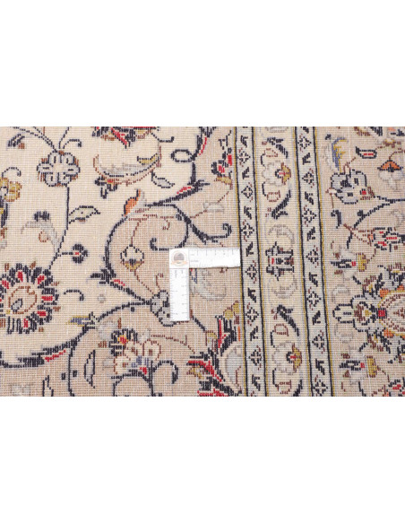 Tappeto Kashan Persia bianco azzurro 204x310