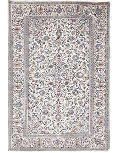 Tappeto Kashan Persia bianco grigio 197x290