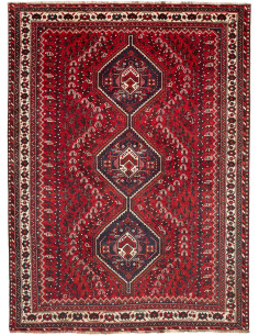 Tappeto Shiraz Persia marrone giallo 220x303