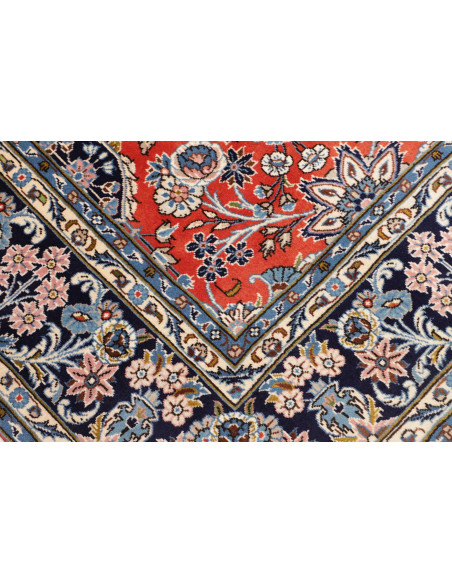 Tappeto Kashan Persia beige grigio 200x303