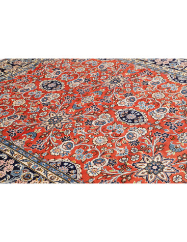 Tappeto Kashan Persia beige grigio 200x303