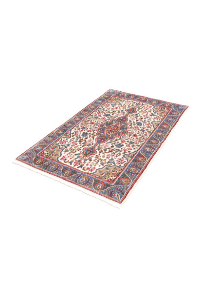 Tappeto Kerman Persia beige azzurro 92x140