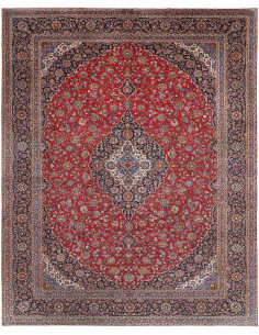 Rug Ardakan Persia brown white 400x503