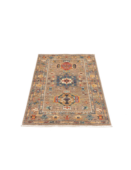 Tappeto Tribal Pakistan 76x117 Marrone Blu