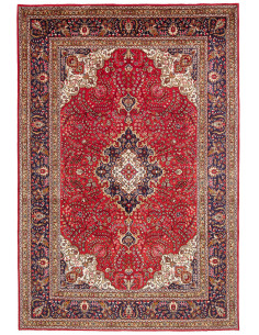 Tappeto Tabriz Persia marrone grigio 203x298