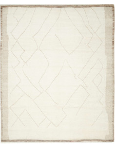Tappeto Gabbeh Marrakech Pakistan beige bianco 244x293