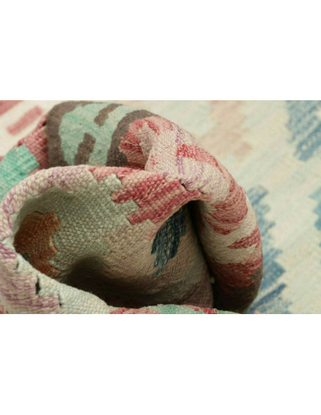 Rug Kilim Afghanistan beige sky blue 192x292