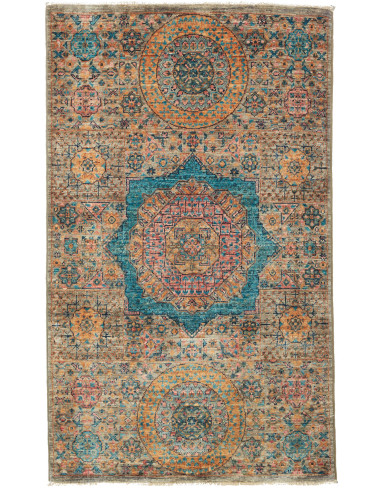 Rug Mamlouk Pakistan white grey 79x127