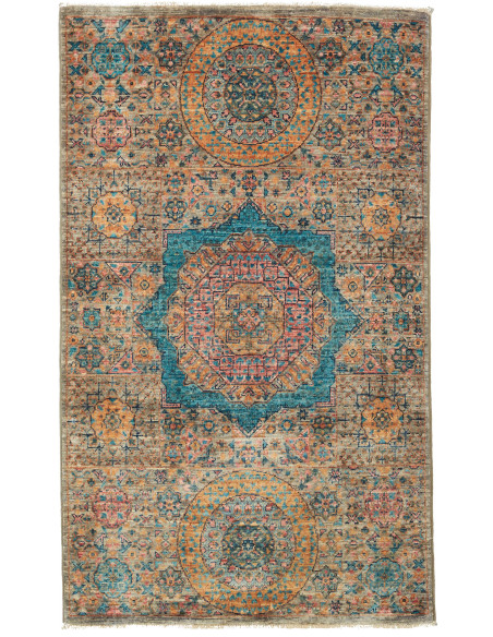 Rug Mamlouk Pakistan white grey 79x127