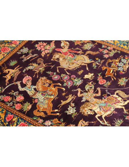 Ghom Seta 78x120 Cm Ghom Seta, Persia, 100% Seta (trama: