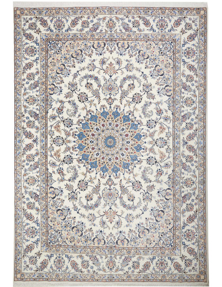 Tappeto Nain Kashmar Persia bianco 255x365