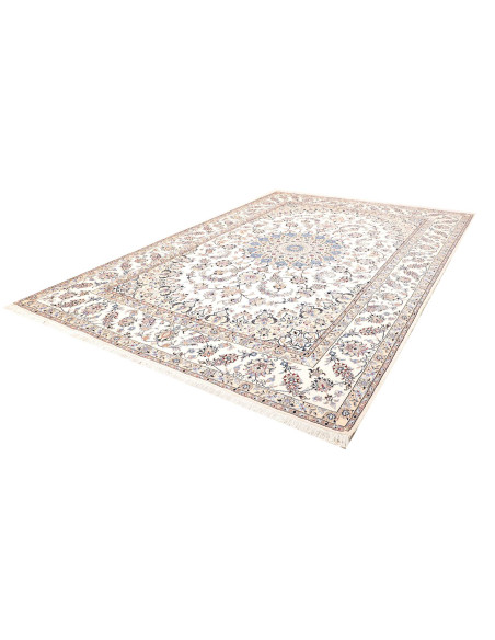 Tappeto Nain Kashmar Persia bianco 255x365