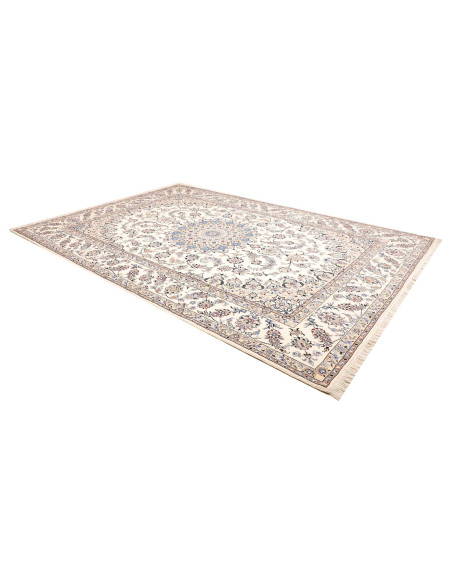 Tappeto Nain Kashmar Persia bianco 255x365