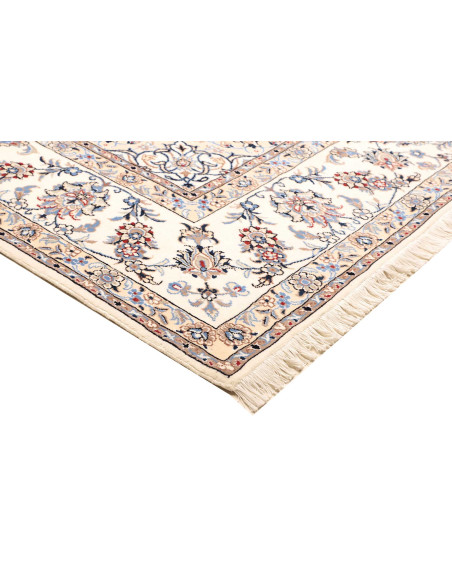 Tappeto Nain Kashmar Persia bianco 255x365