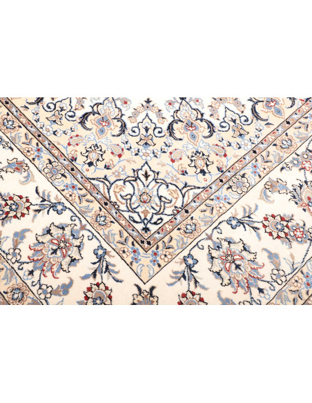 Tappeto Nain Kashmar Persia bianco 255x365