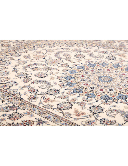 Tappeto Nain Kashmar Persia bianco 255x365