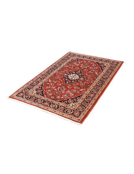 Rug Kashan Fine Persia brown yellow 100x148