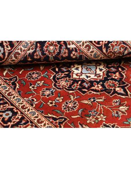 Rug Kashan Fine Persia brown yellow 100x148