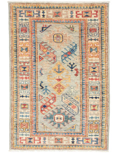 Tappeto Kazak Fine Pakistan marrone azzurro 69x96