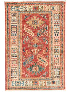 Tappeto Kazak Fine Pakistan marrone grigio 66x97