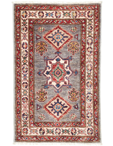 Tappeto Kazak Fine Pakistan marrone grigio 56x90