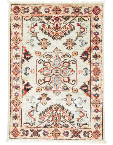 Rug Kazak Fine Pakistan white grey 63x92