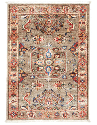 Rug Kazak Fine Pakistan maroon white 65x92