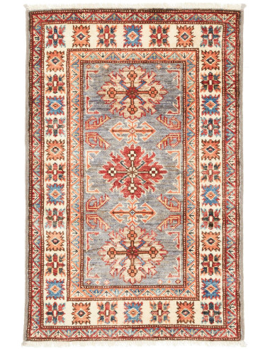 Tappeto Kazak Fine Pakistan marrone bianco 60x92