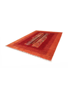 Rug Siva Pakistan maroon orange 245x301 2