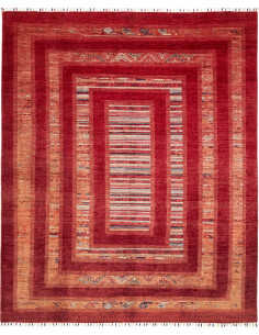 Rug Siva Pakistan maroon orange 243x300