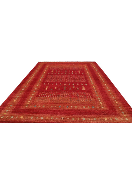 Rug Siva Pakistan maroon yellow 282x359