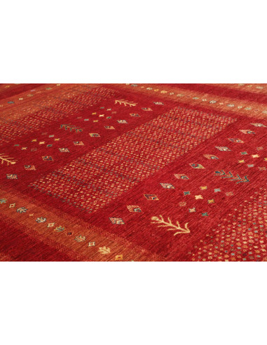Rug Siva Pakistan maroon yellow 282x359