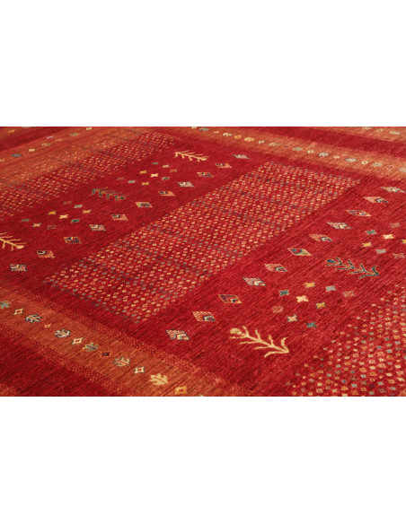 Rug Siva Pakistan maroon yellow 282x359