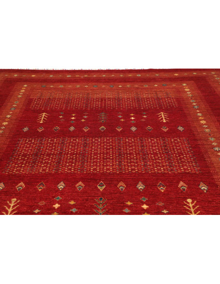 Rug Siva Pakistan maroon yellow 282x359