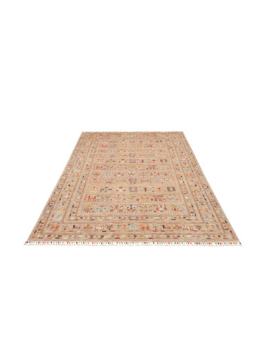 Rug Rubin Pakistan maroon grey 162x239