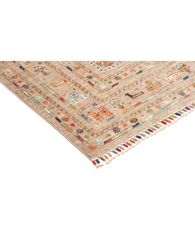 Rug Rubin Pakistan maroon grey 162x239