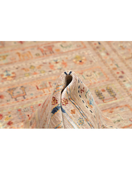 Rug Rubin Pakistan maroon grey 162x239