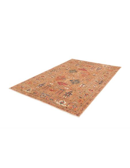 Rug Kazak Fine Pakistan maroon beige 170x241