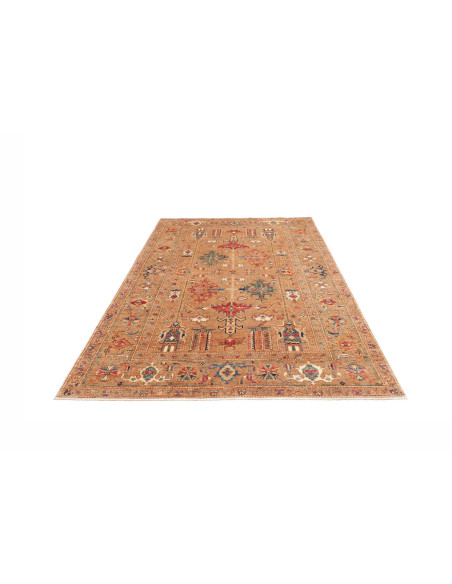 Rug Kazak Fine Pakistan maroon beige 170x241