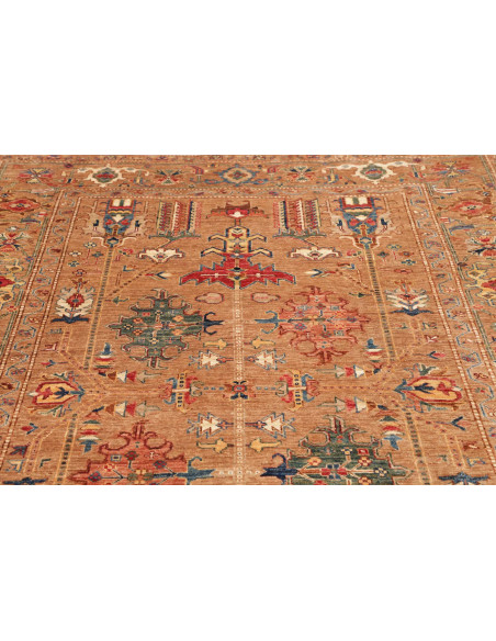Rug Kazak Fine Pakistan maroon beige 170x241