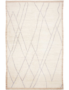 Tappeto Gabbeh Marrakech Pakistan bianco beige 200x313