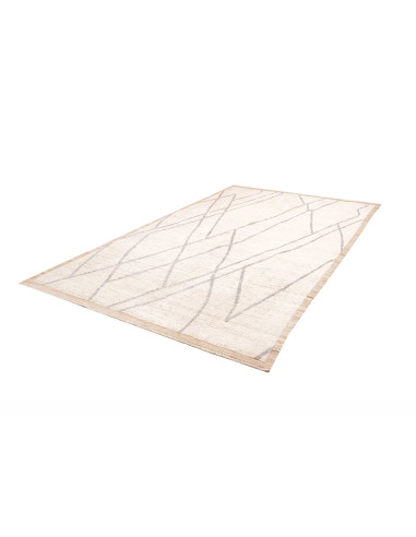 Rug white beige 200x313