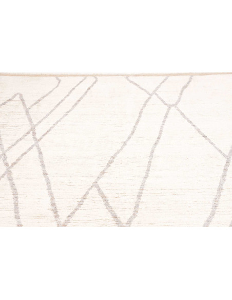 Rug white beige 200x313